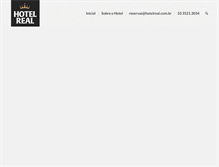 Tablet Screenshot of hotelreal.com.br